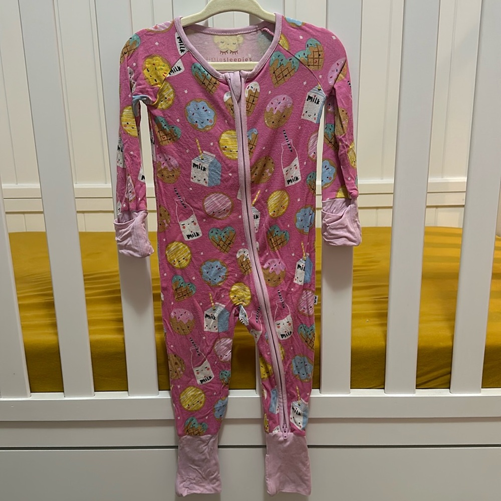 Little Sleepies Pink Milk and Cookies